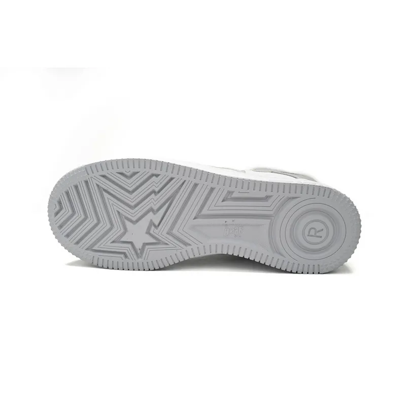 BP A Bathing Ape Bape Sta Low White Grey Rao Noodles