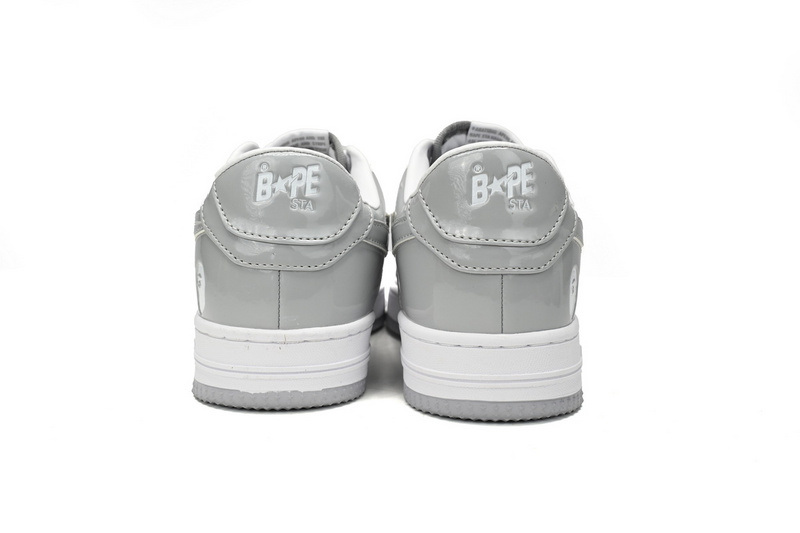 BP A Bathing Ape Bape Sta Low White Grey Rao Noodles