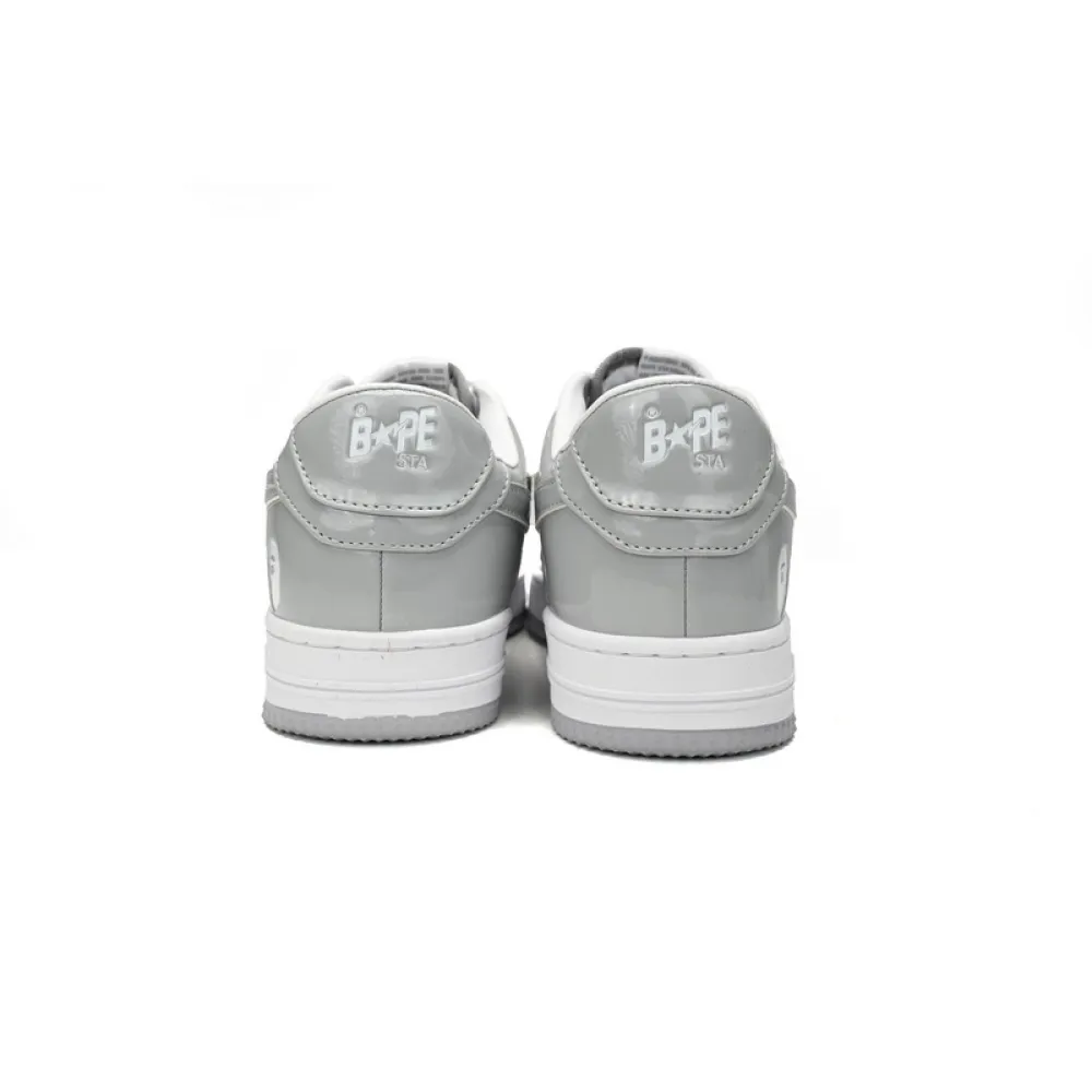 BP A Bathing Ape Bape Sta Low White Grey Rao Noodles