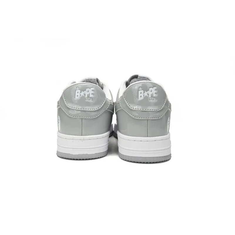 BP A Bathing Ape Bape Sta Low White Grey Rao Noodles