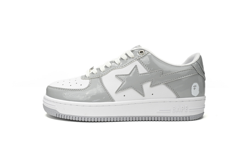 BP A Bathing Ape Bape Sta Low White Grey Rao Noodles