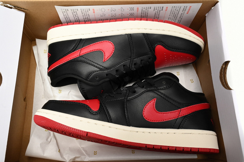 XH Air Jordan 1 Low Bred Sail