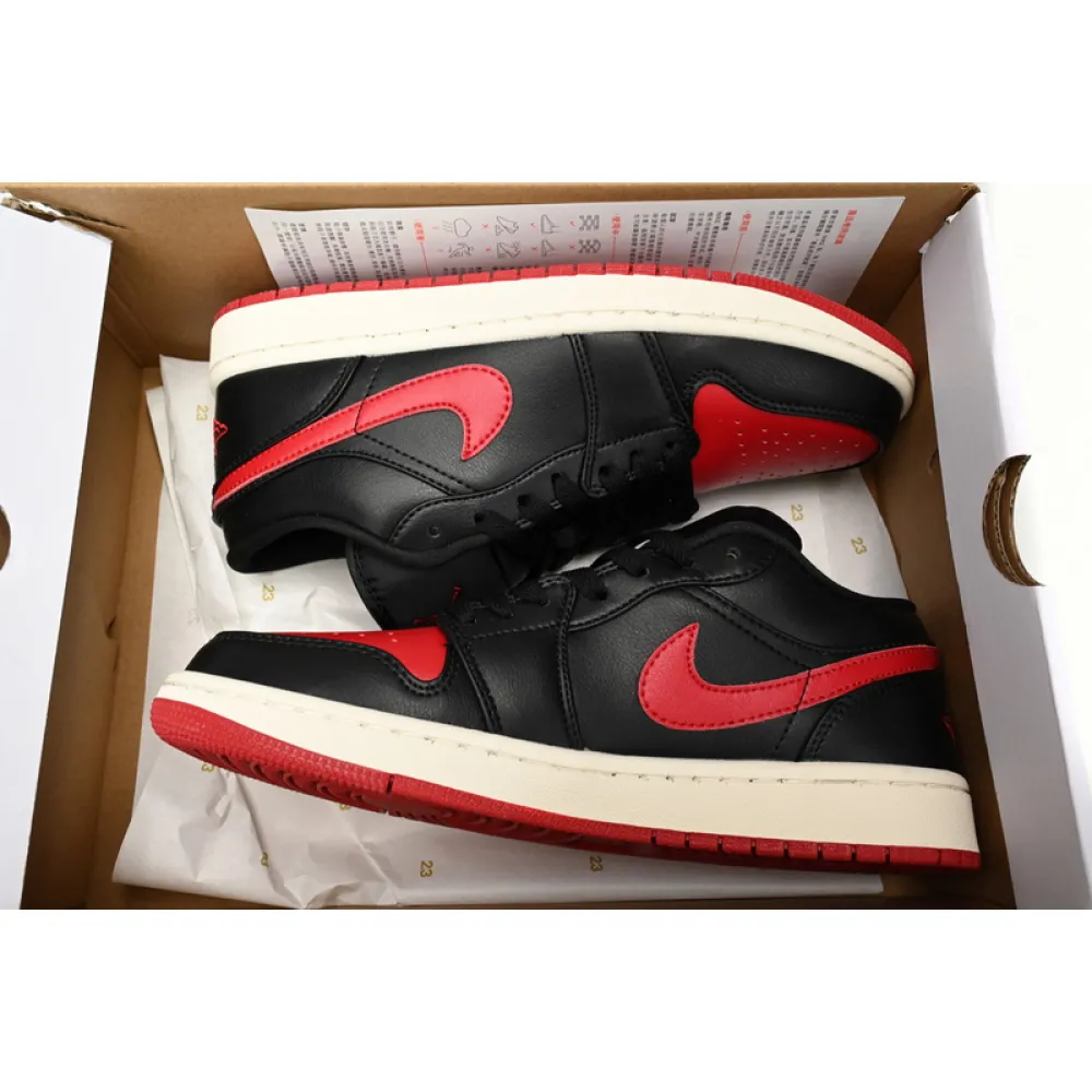 XH Air Jordan 1 Low Bred Sail