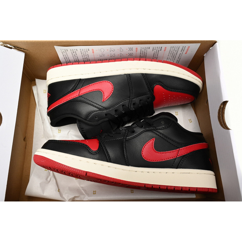 XH Air Jordan 1 Low Bred Sail