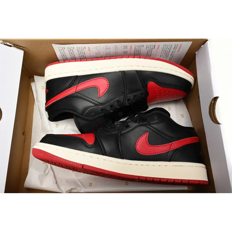 XH Air Jordan 1 Low Bred Sail