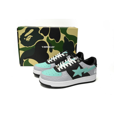 BP A Bathing Ape Bape Sta Low Grey Black Green 02