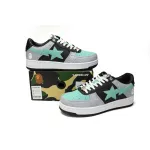 BP A Bathing Ape Bape Sta Low Grey Black Green