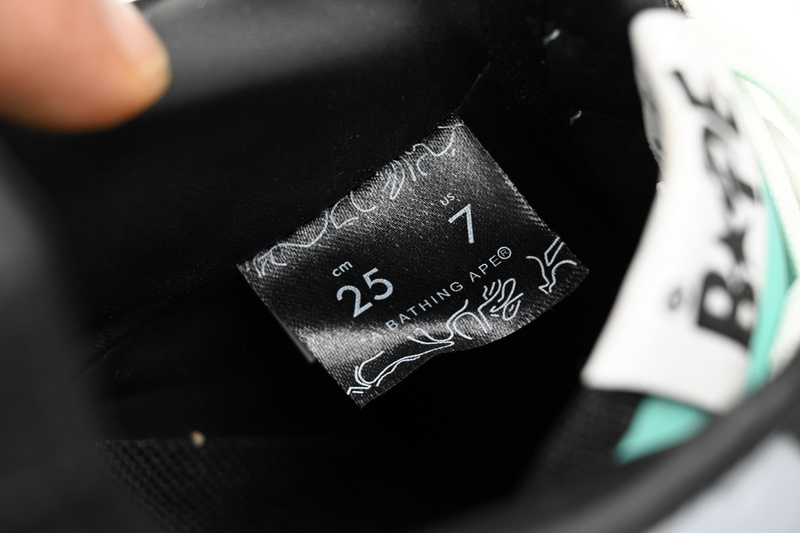 BP A Bathing Ape Bape Sta Low Grey Black Green