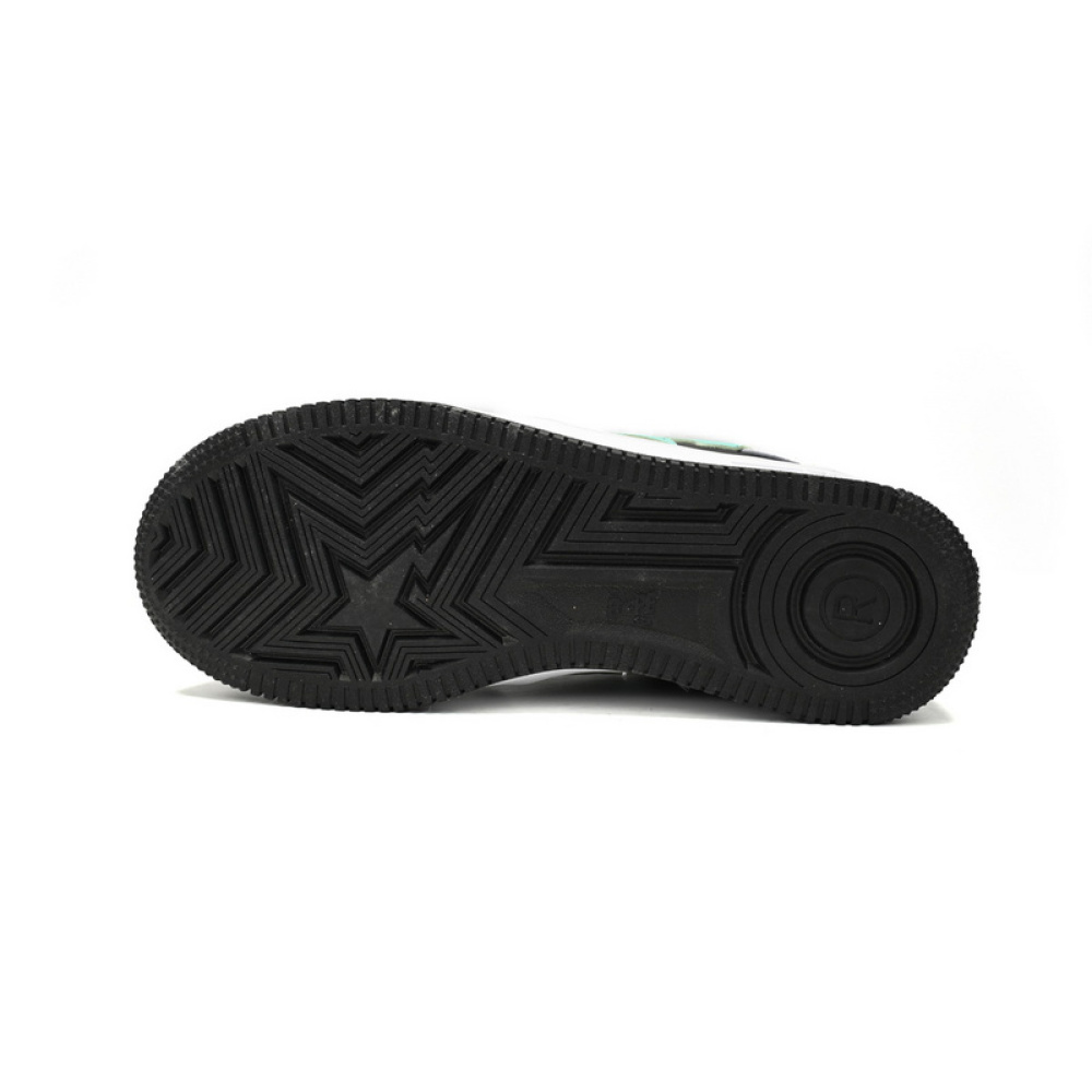 BP A Bathing Ape Bape Sta Low Grey Black Green