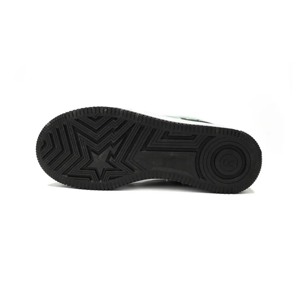 BP A Bathing Ape Bape Sta Low Grey Black Green