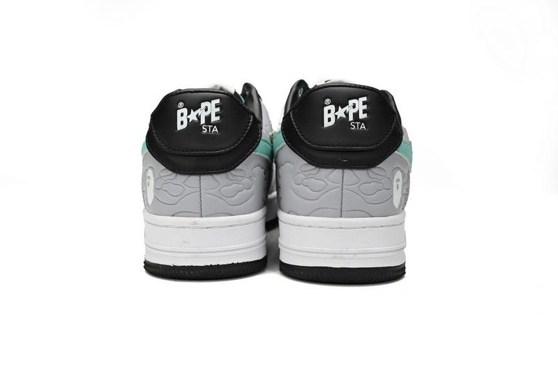 BP A Bathing Ape Bape Sta Low Grey Black Green