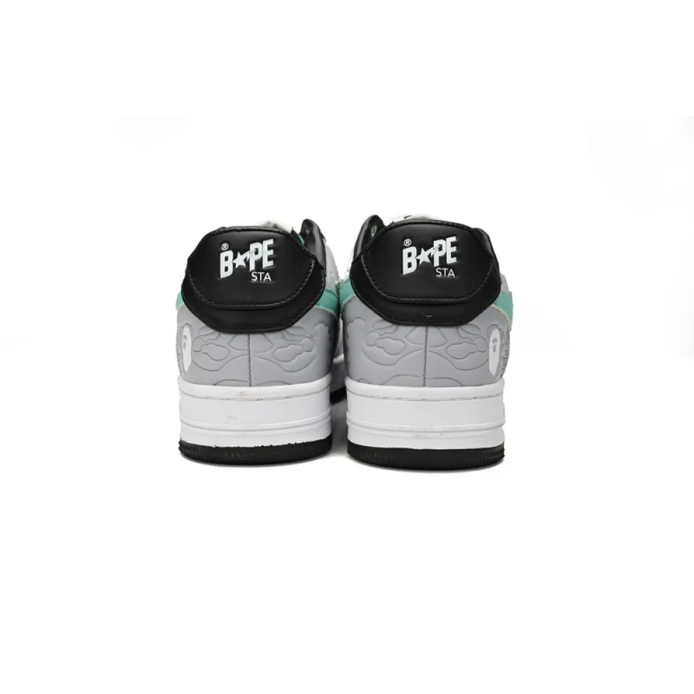 BP A Bathing Ape Bape Sta Low Grey Black Green