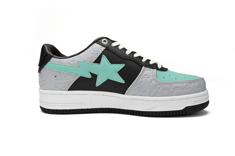 BP A Bathing Ape Bape Sta Low Grey Black Green