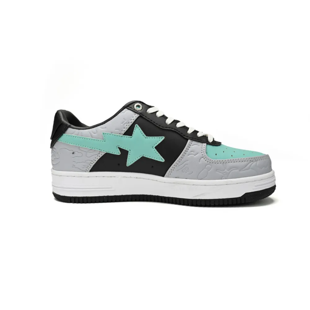 BP A Bathing Ape Bape Sta Low Grey Black Green