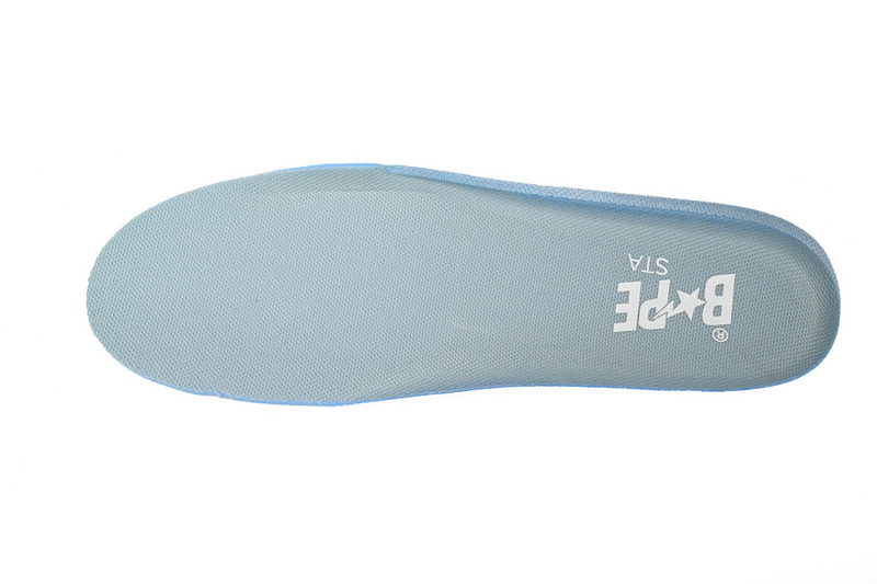 BP A Bathing Ape Bape Sta Low White Gray embossing