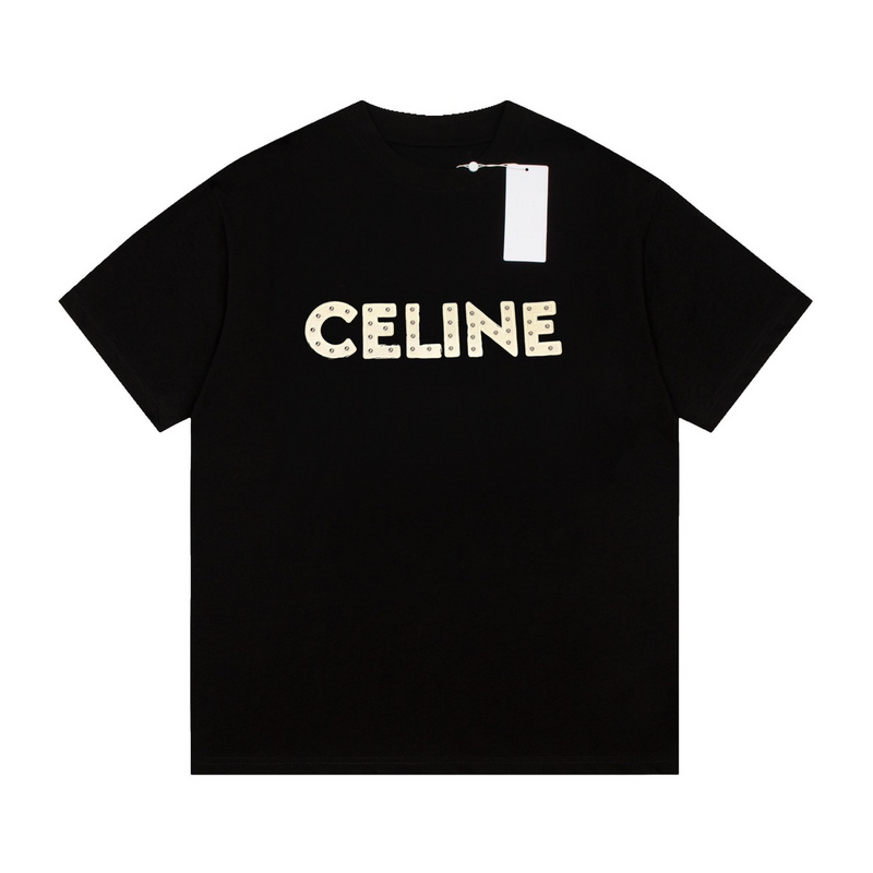 Celine T-Shirt Rivet Logo - Boostmasterlin