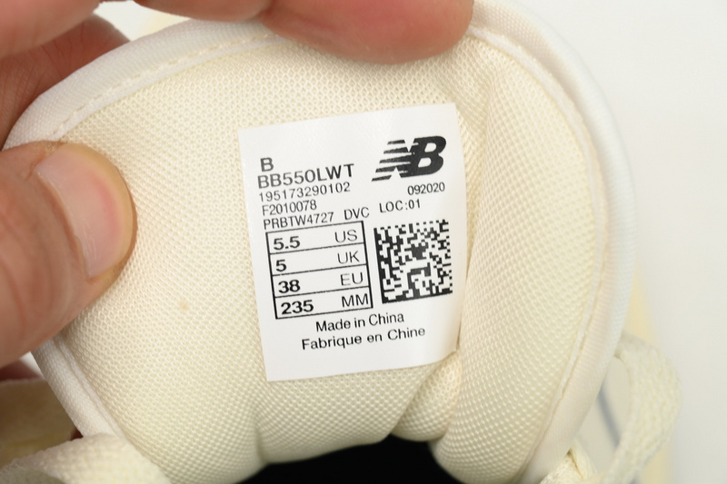 New Balance 550 White and Black