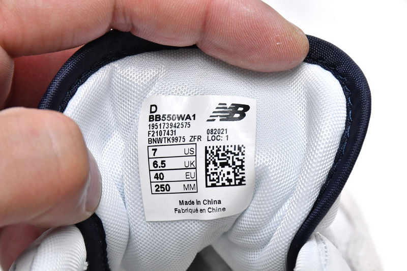 New Balance 550 White Navy