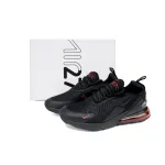 NIKE AIR MAX 270 JUNIOR Black And Red Three Hooks