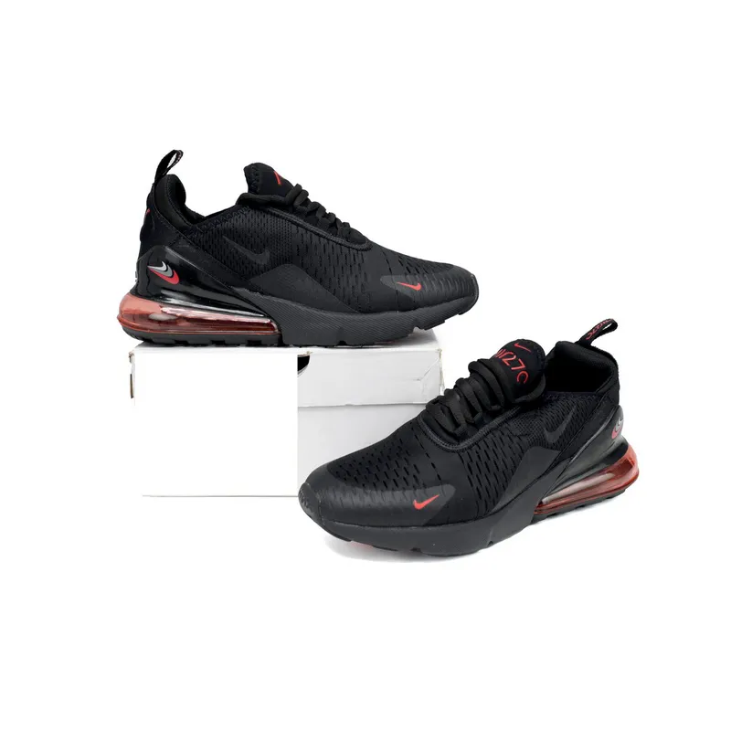 NIKE AIR MAX 270 JUNIOR Black And Red Three Hooks