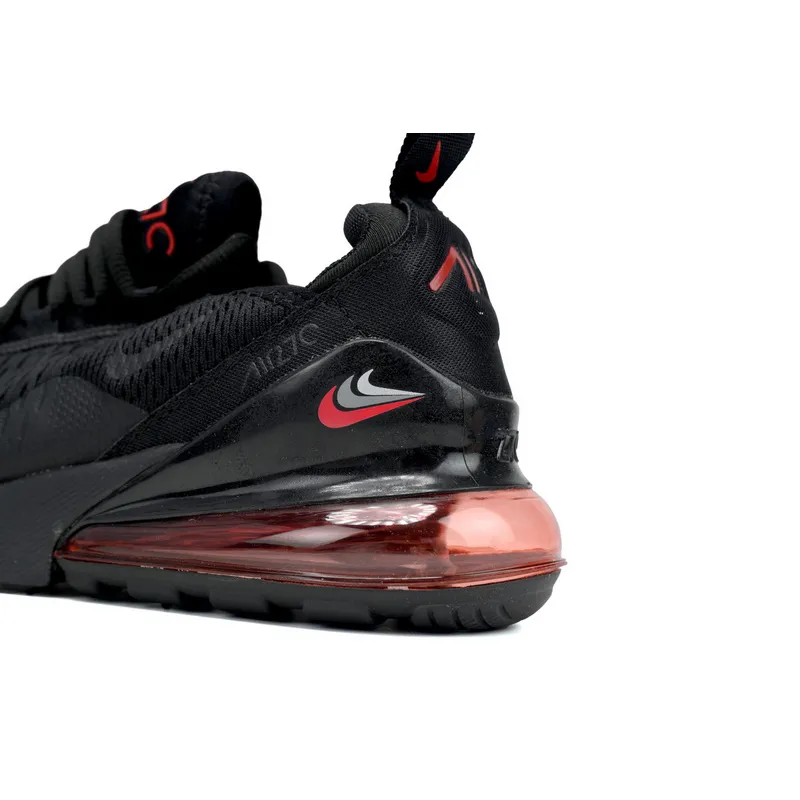 NIKE AIR MAX 270 JUNIOR Black And Red Three Hooks