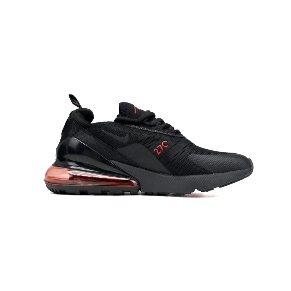 NIKE AIR MAX 270 JUNIOR Black And Red Three Hooks