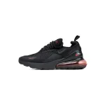 NIKE AIR MAX 270 JUNIOR Black And Red Three Hooks