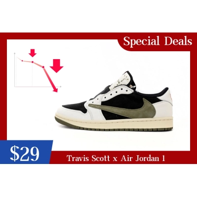 🔥 Travis Scott x Air Jordan 1 Low OG Olive
