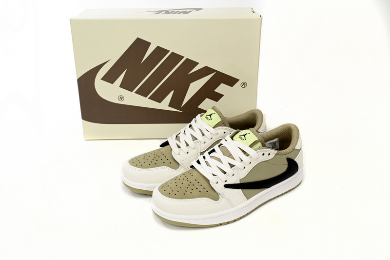 🔥Travis Scott x Air Jordan 1 Low Golf “Olive”