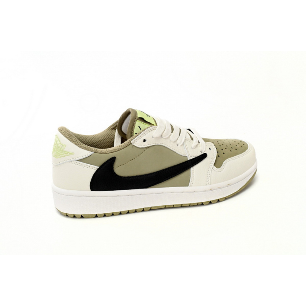 🔥Travis Scott x Air Jordan 1 Low Golf “Olive”