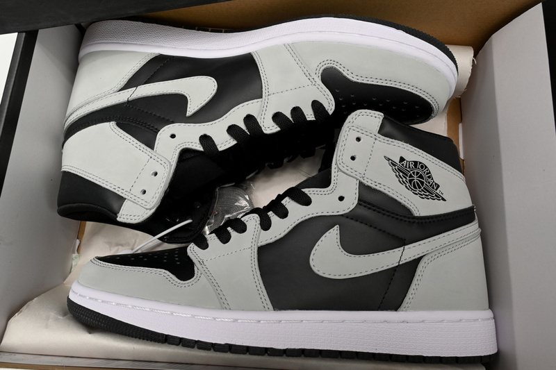 🔥Air Jordan 1 Shadow 2.0 Black Light Smoke Grey