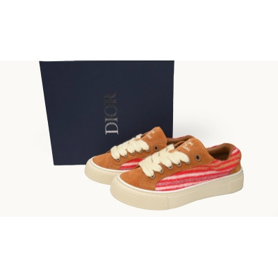 Denim Tears' B33 Sneakers Release Brown Red Stripes 02