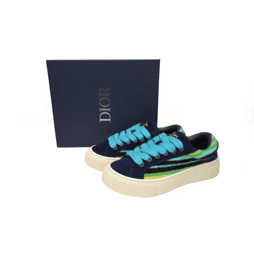 Denim Tears' B33 Sneakers Release Navy Dlue Stripes