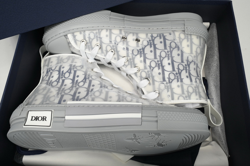 Dior B23 HT Oblique Transparency High White Blue Gray