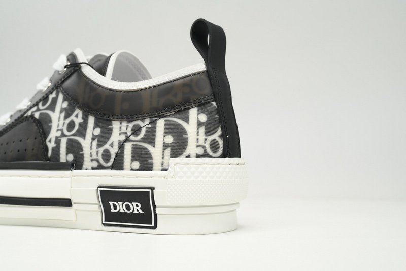 Dior B23 HT Oblique Transparency Low Bang Black and White