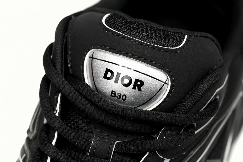 Dior Light Grey 'B30' Sneakers Black