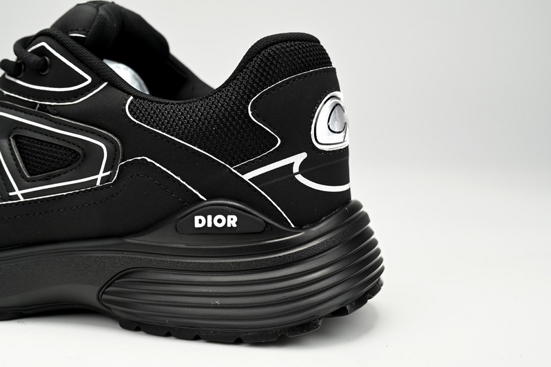 Dior Light Grey 'B30' Sneakers Black