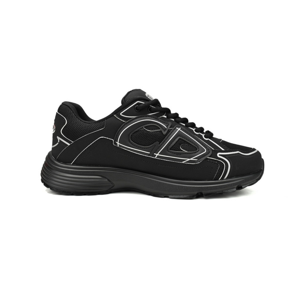Dior Light Grey 'B30' Sneakers Black
