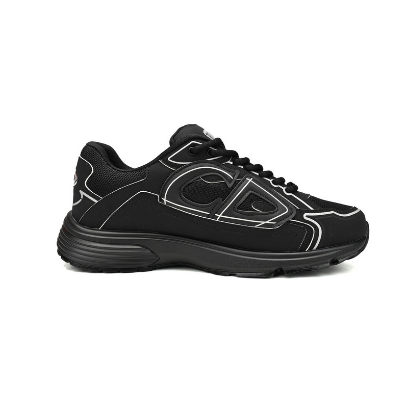 Dior Light Grey 'B30' Sneakers Black