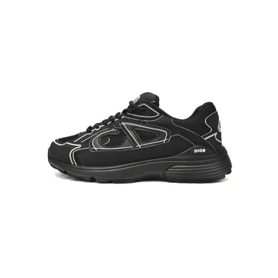 Dior Light Grey 'B30' Sneakers Black 01