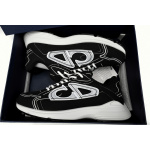 Dior Light Grey 'B30' Sneakers Black Coffee Color