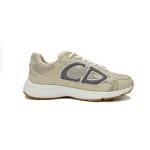 Dior Light Grey 'B30' Sneakers Cream