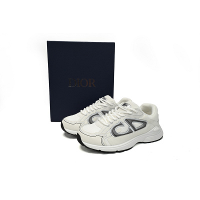 Dior Light Grey 'B30' Sneakers White 02