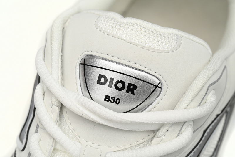 Dior Light Grey 'B30' Sneakers White