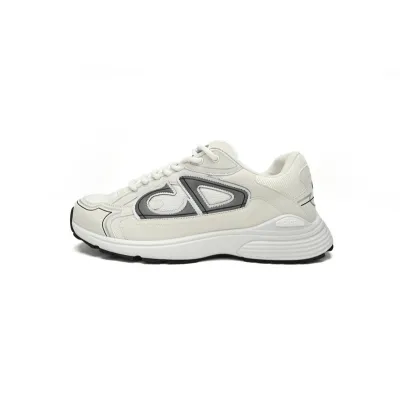 Dior Light Grey 'B30' Sneakers White 01