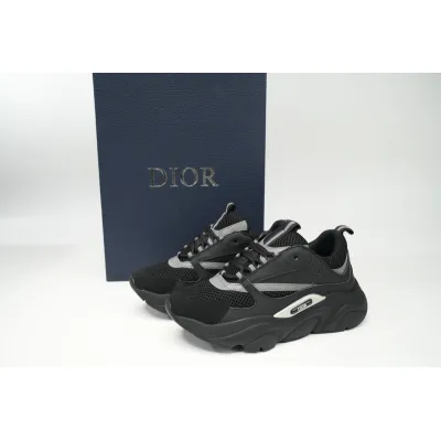 Dior White, Blue, & Black 'B22' Sneakers Black 02