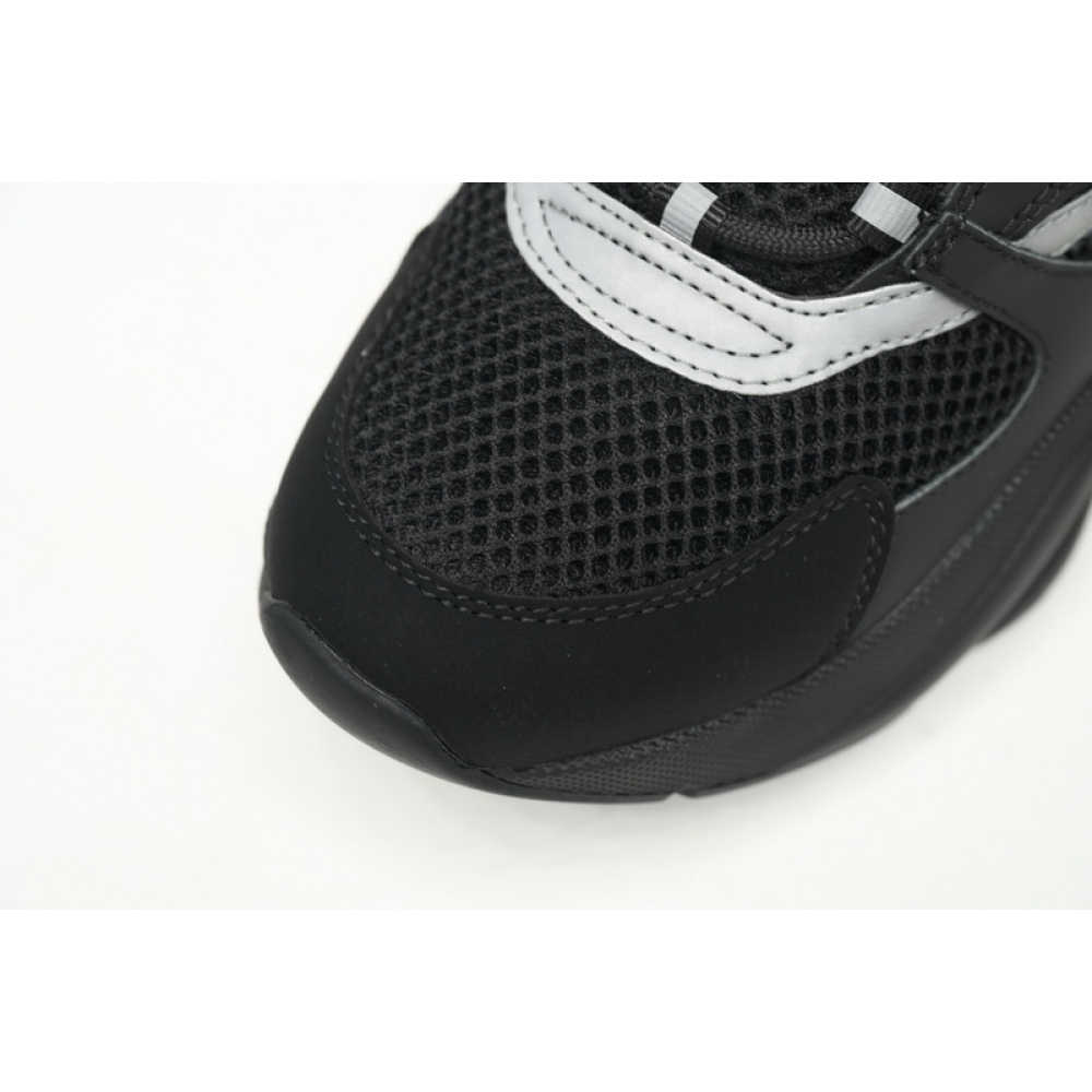 Dior White, Blue, & Black 'B22' Sneakers Black