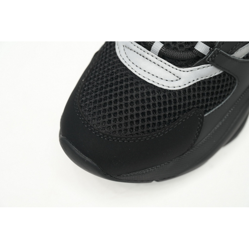 Dior White, Blue, & Black 'B22' Sneakers Black