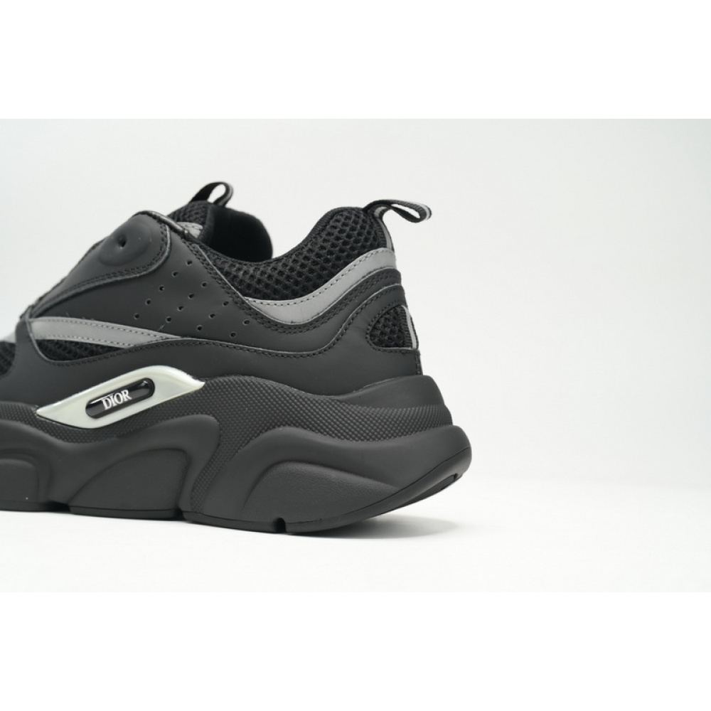 Dior White, Blue, & Black 'B22' Sneakers Black