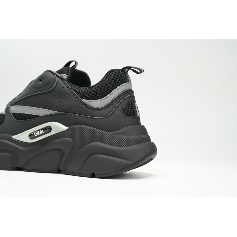Dior White, Blue, & Black 'B22' Sneakers Black